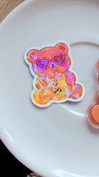 summer bear sticker