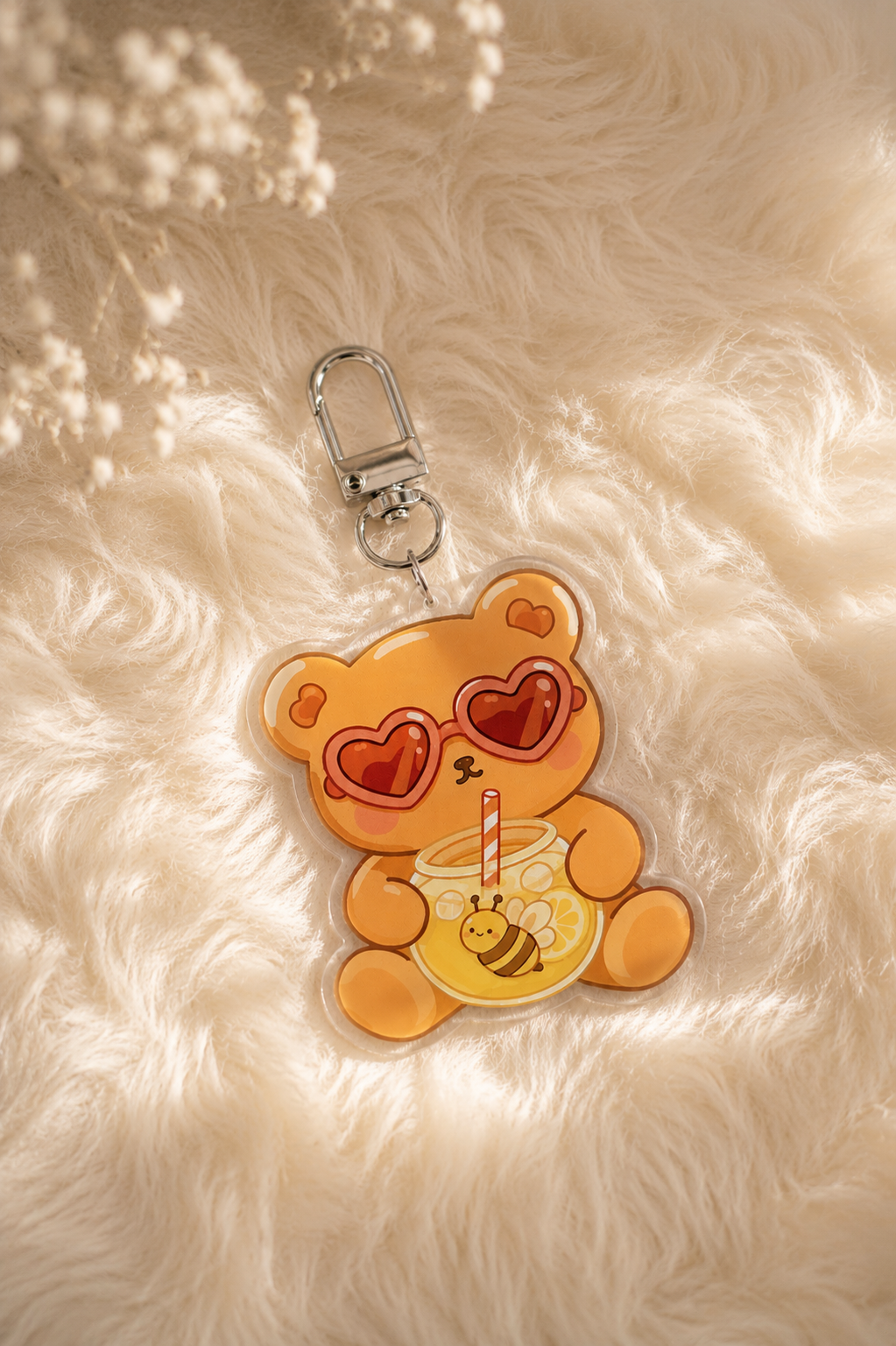 summer bear keychant