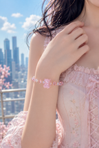 pink bear bracelet