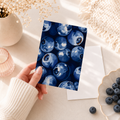 blueberries postcard