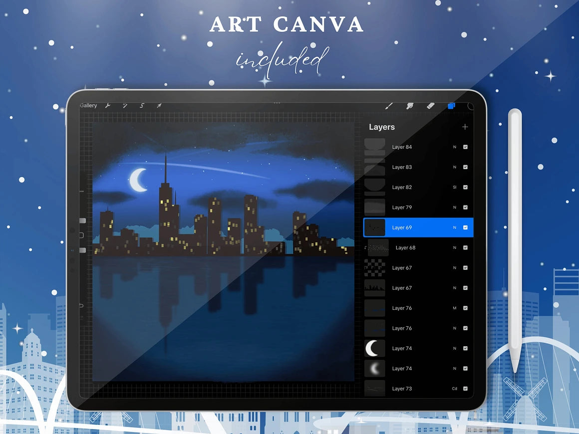 CITYSCAPES PROCREATE BRUSHES