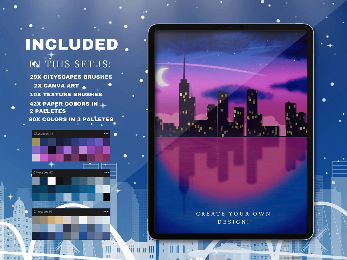 CITYSCAPES PROCREATE BRUSHES