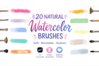 WATERCOLOR REALISTIC PROCREATE BRUSH