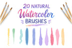 WATERCOLOR REALISTIC PROCREATE BRUSH