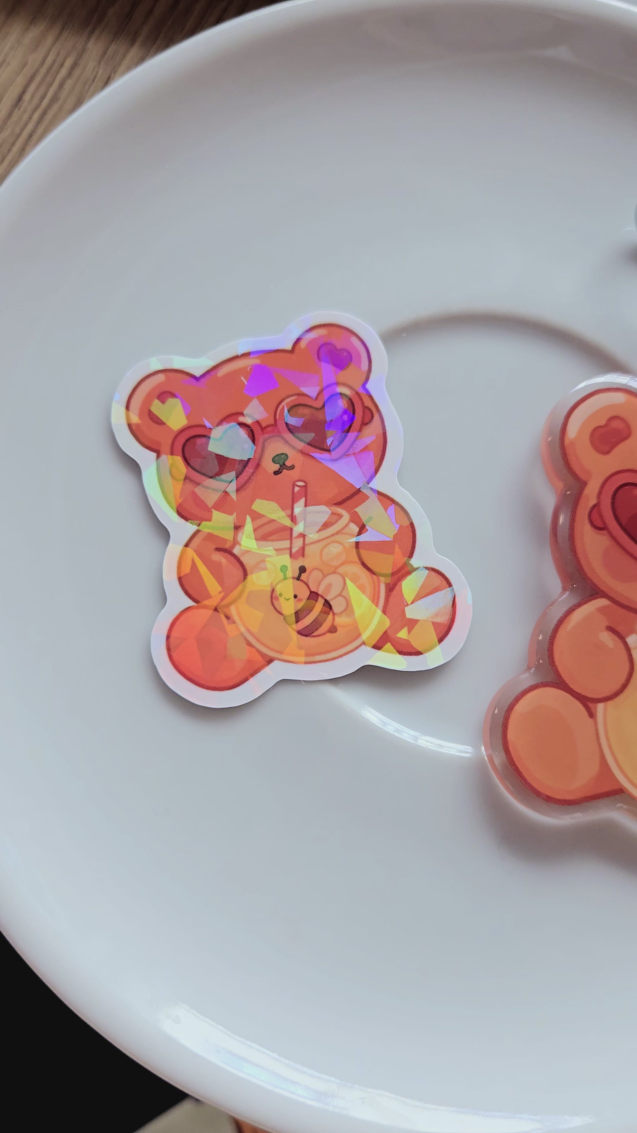 summer bear sticker